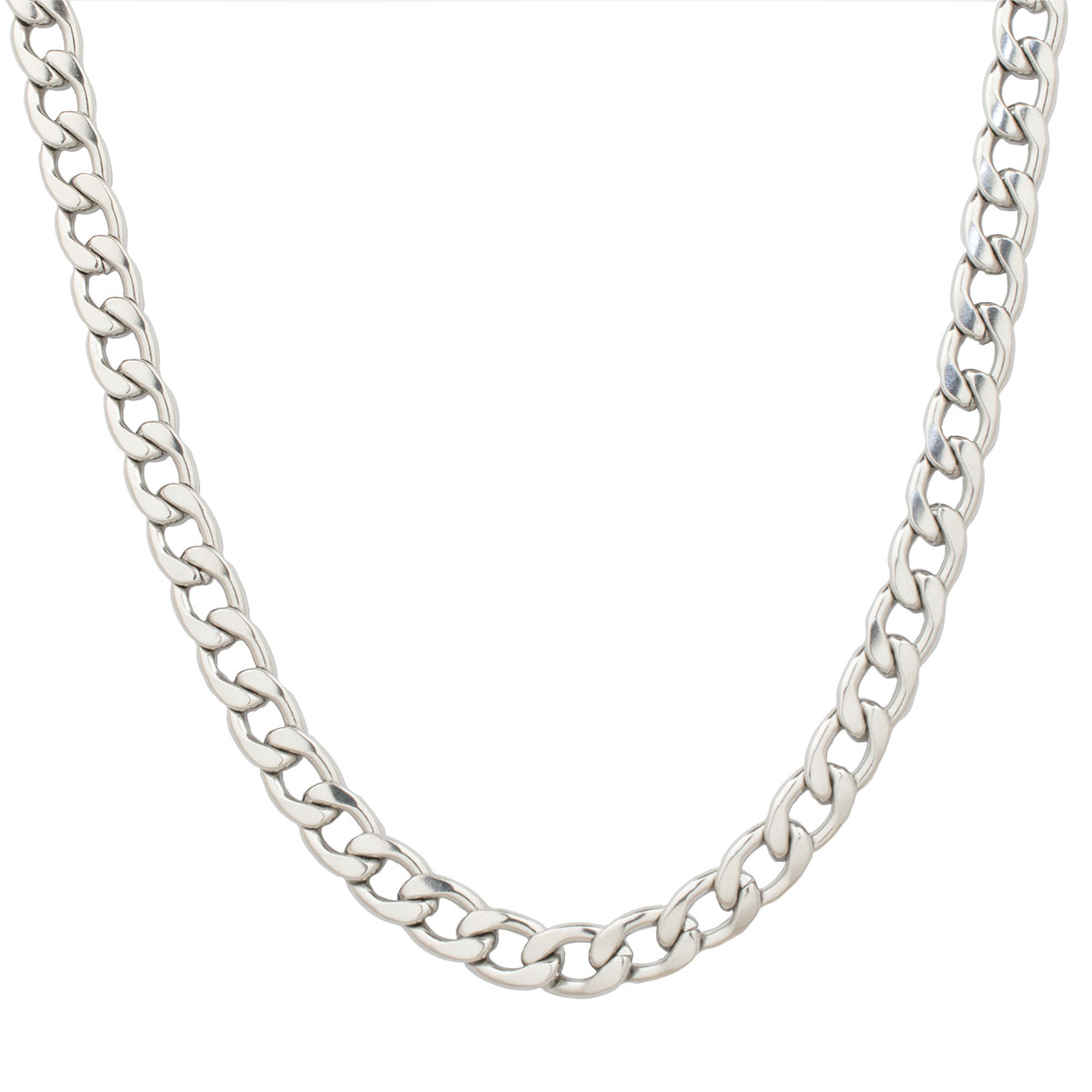 Gurmet Chain Silver ατσάλινη αλυσίδα 7ΜΜ